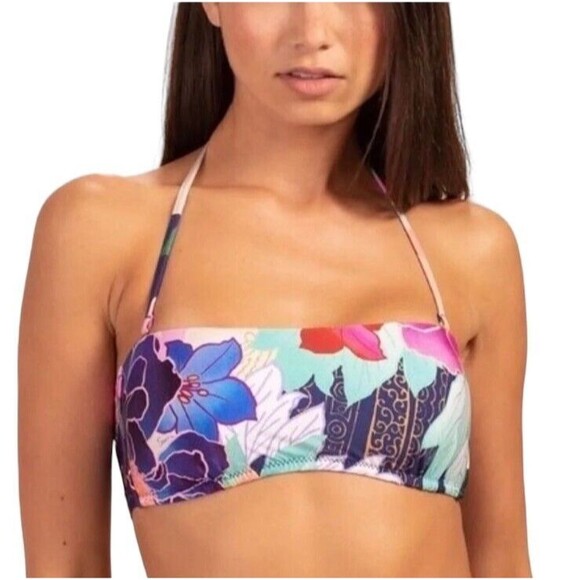 Trina Turk Swim Top  Women's Size 6  Opulent Bandeau Strapless Bikini - Picture 1 of 11